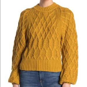 EQUIPMENT Roesia Cable Knit Crop Sweater
